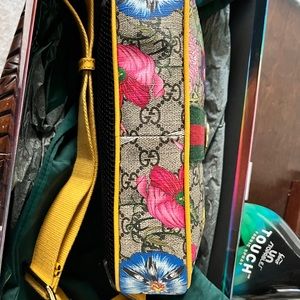 Yellow ophidia flora belt bag